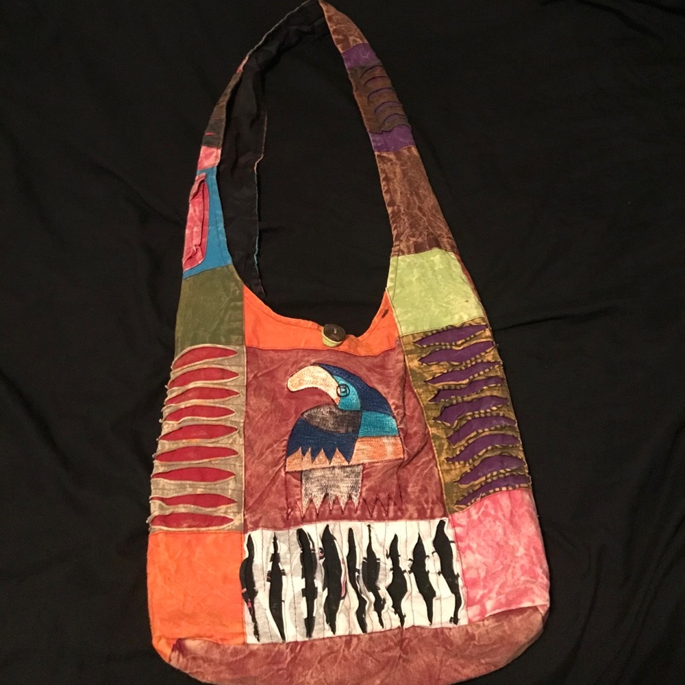 Bohemian style embroidered bag